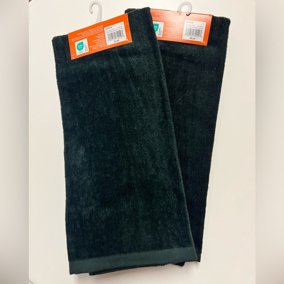 CELEBRATE TOGETHER HALLOWEEN HAND TOWEL pair set 2 skeleton bat goth vibe spooky - Picture 4 of 6